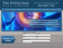 Tablet Screenshot of physicianspaincenter.org